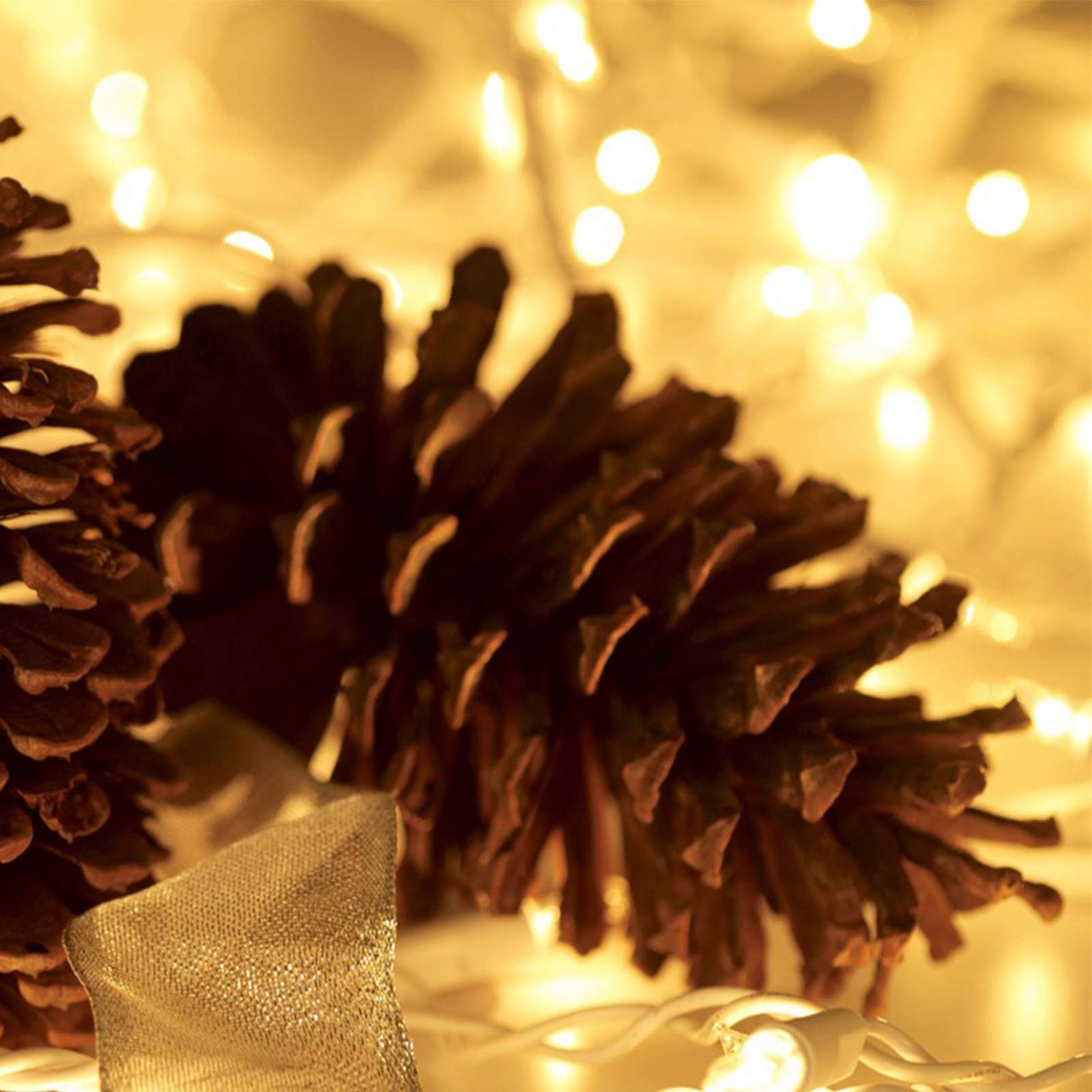 HISHINY Christmas Lights 100 Count Mini Clear 21ft White 21ft, gallery