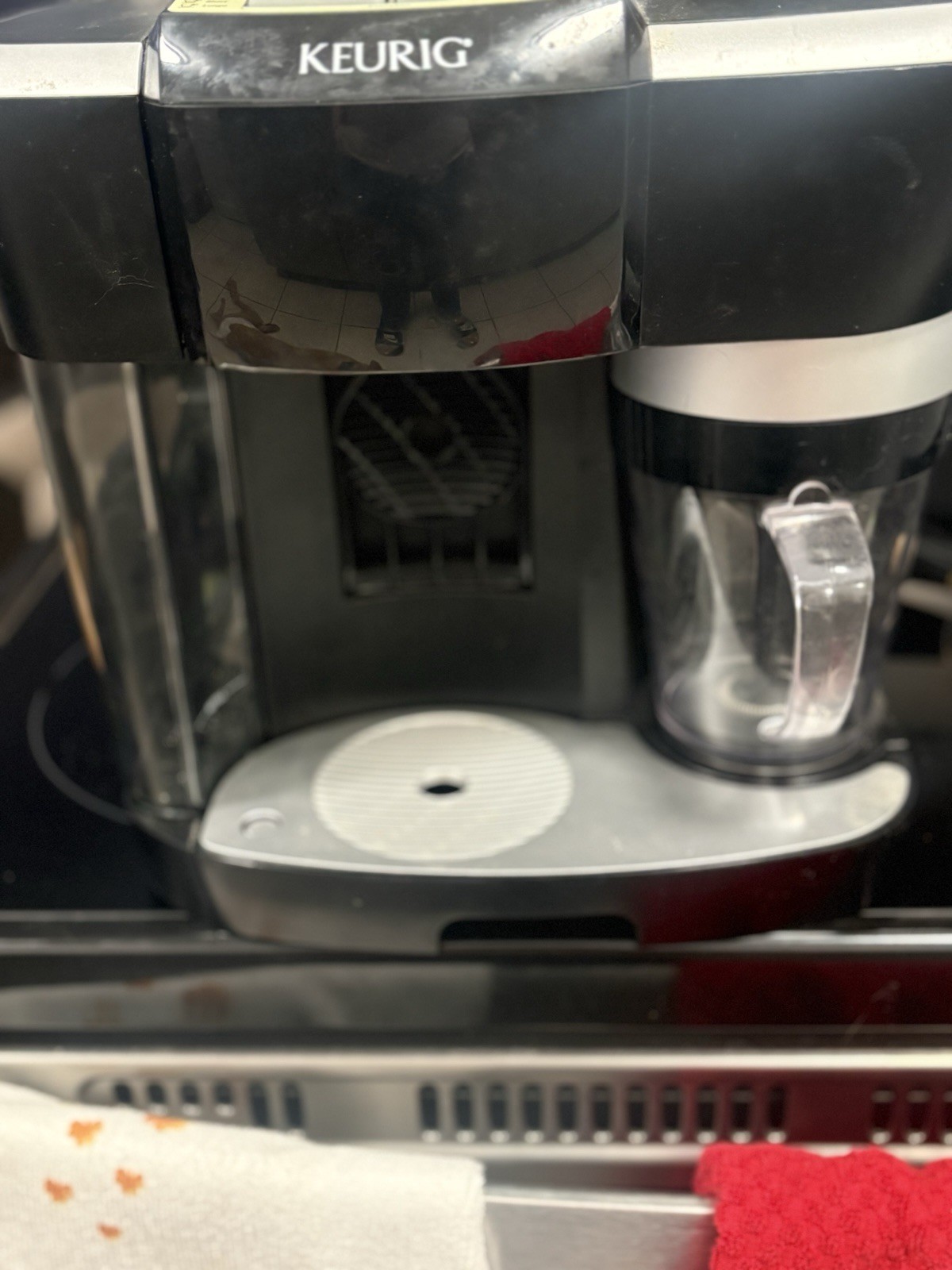 Keurig Rivo 500 Capsule Coffee Machine Black Silver Cappuccino Latte Frother gallery