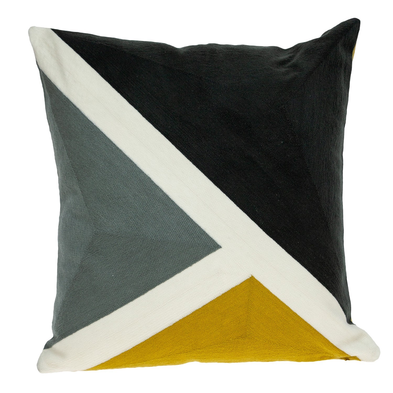 Parkland Collection Axle Black Geometric Throw Pillow, 20 x 20 gallery
