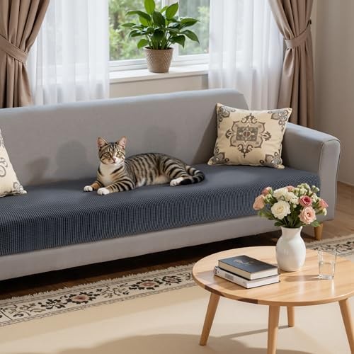 Stretch Couch Cushion Slipcovers Reversible Cushion Replacement X-Large Grey gallery