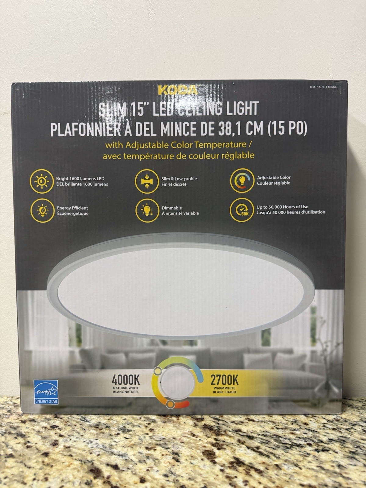 Koda 15" Flush Mount Ceiling Light 1600LM LED Tunable White Dimmable Modern GV gallery