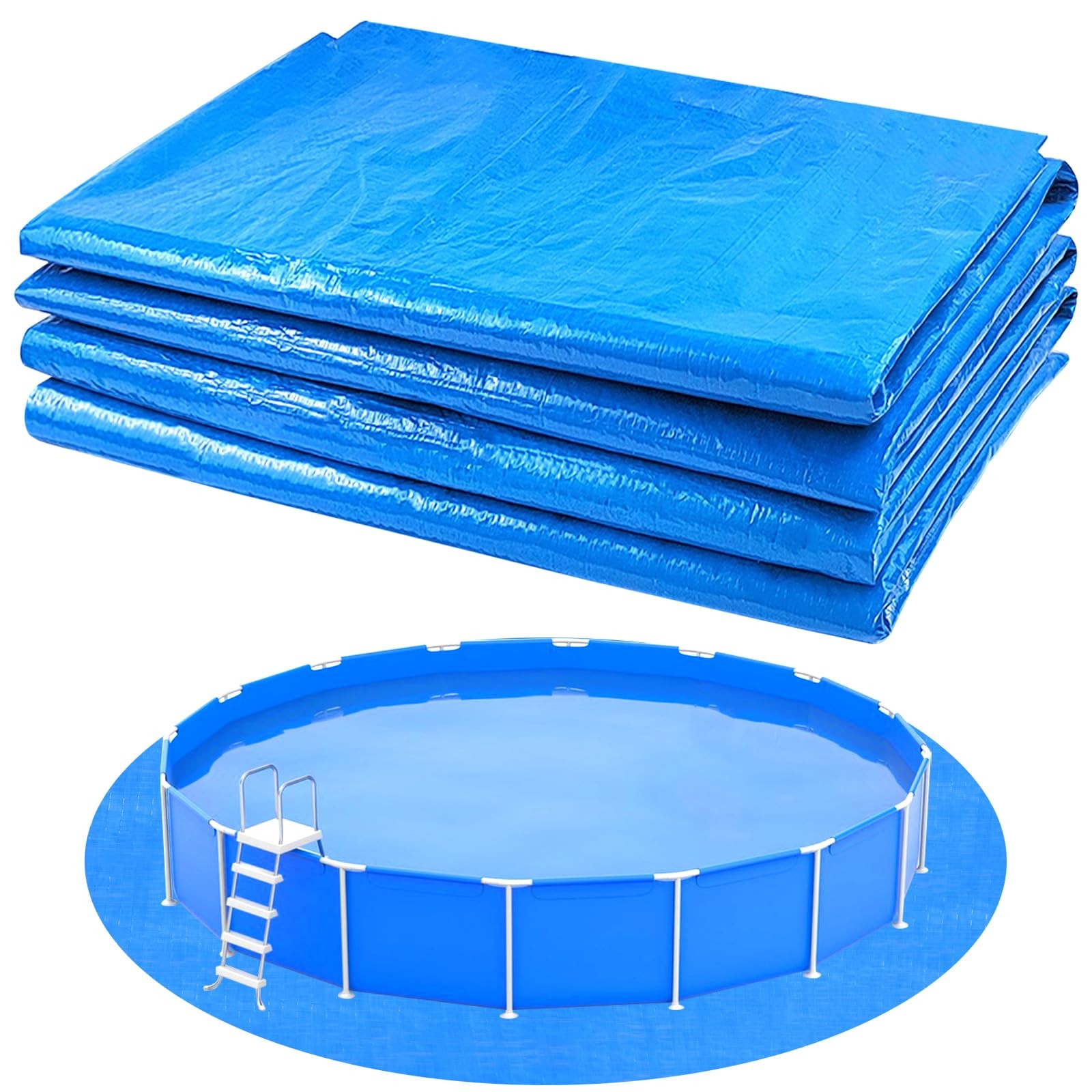 16.4Ft Round Pool Ground Cloths Swimming Pool Ground Cloth,Round Pool Liner P... gallery