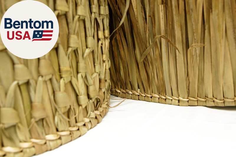 Mexican Palm Thatch Roof Runner Roll for Eco-Friendly Duck Blind Grass Tiki Hut gallery