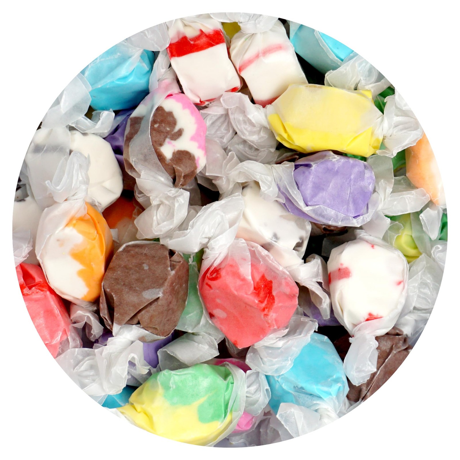 Salt Water Taffy Assorted Mix, 1 Pound Bulk Bag, 10 Assorted Flavors, Individ... gallery