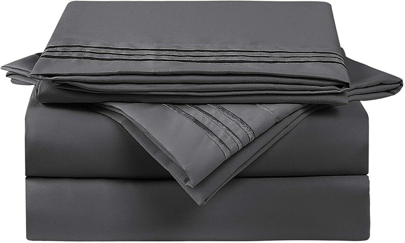 Top Split King Sheet 4 pc set For Sleep Number Bed 1900 Count Deep Pocket gallery