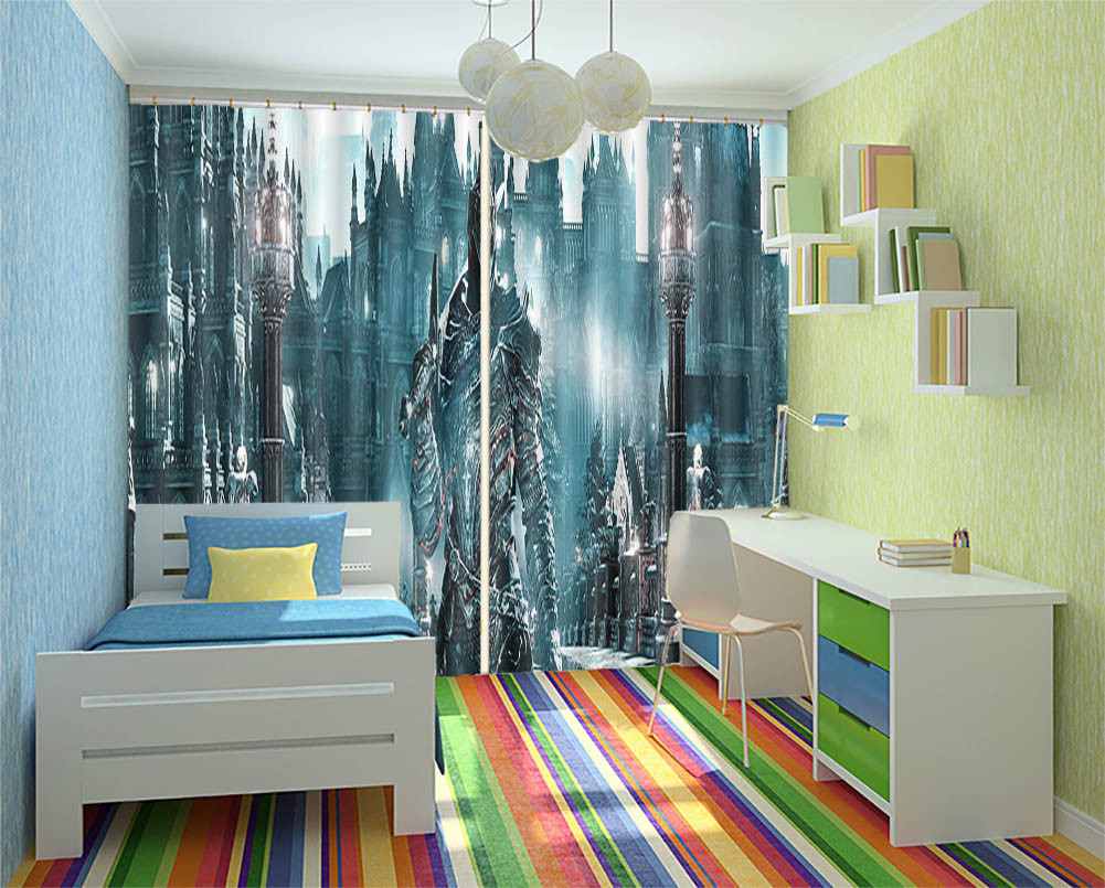 Elite Metal Products 3D Curtains Blockout Photo Printing Curtains Drape Fabric gallery
