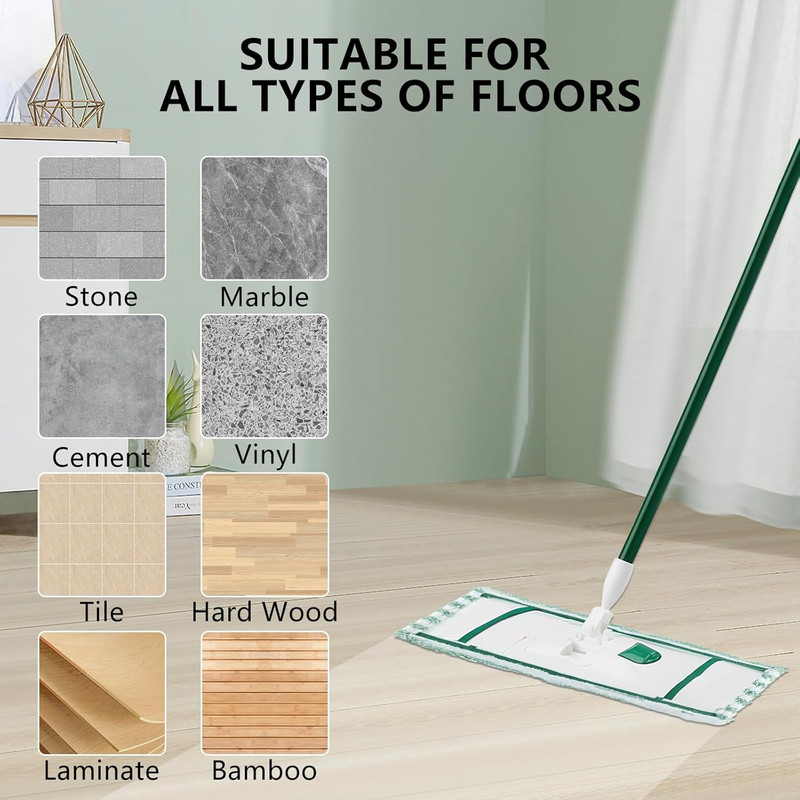 6 Pack Replacement Mop Refills Compatible with Libman Wet & Dry Microfiber Mop, gallery