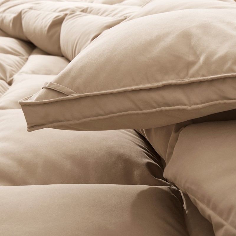 Oversized Down Feather Comforter Moisture-wicking Cozy , King or Queen Blanket gallery