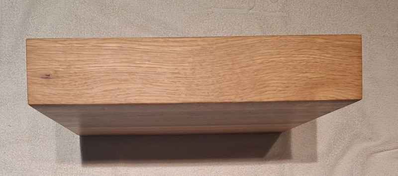 Cutting Board Chopping Block Solid Oak 12"x12"x 2 1/4" Thick made in USA gallery
