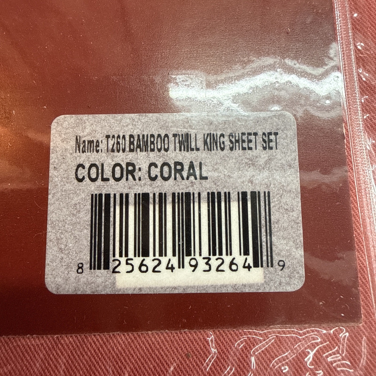 Egyptian Linens Royal Tradition Split King Sheet SET 100% Bamboo Viscose Coral gallery