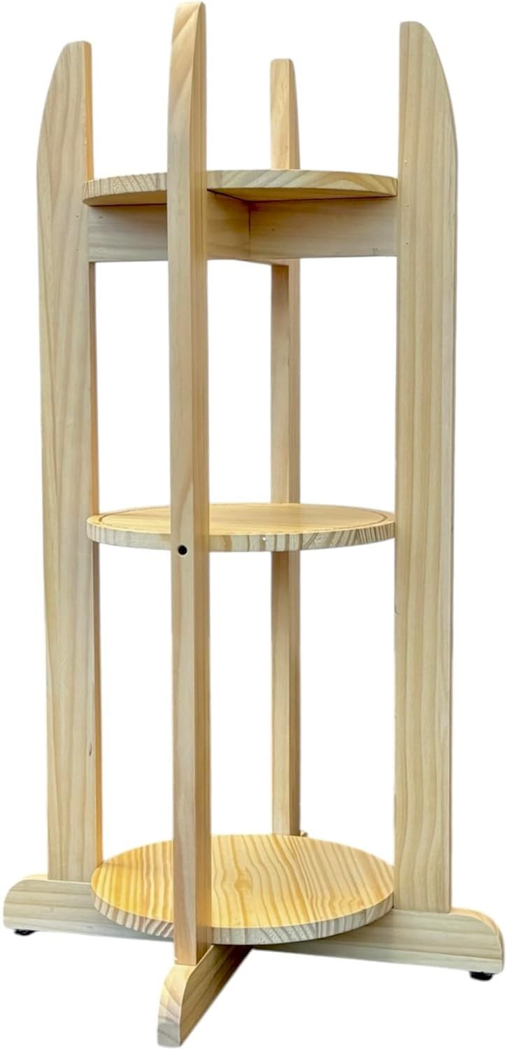 33″ Solid Wood Water Dispenser & Plant Stand – 3 Shelves for 1–5 Gallon Jugs gallery