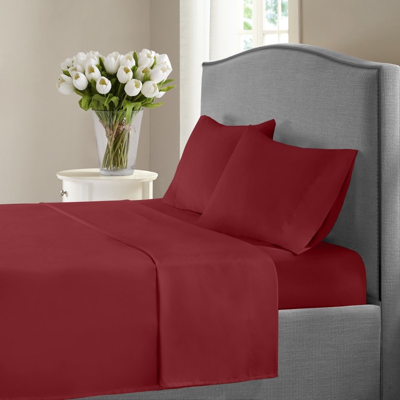 New York Collection 1200 Thread Count Solid Deep Pocket 100% Cotton Sheet Set gallery