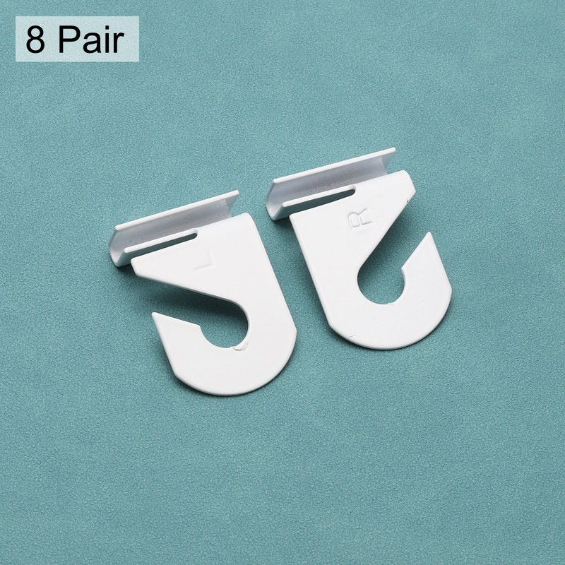 8 Pair Drop Ceiling Hooks 1" W Metal T-Bar Track Clip Suspended Ceiling Hooks gallery