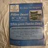 New Interior Linens Goose Down Feather 26" X 26" Jumbo High Quality White Pillow gallery