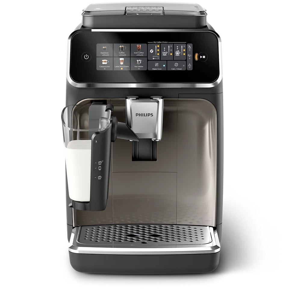 Philips 3300 LatteGo Automatic Espresso Machine, Chrome | 6 Recipes | EP3347/90 gallery