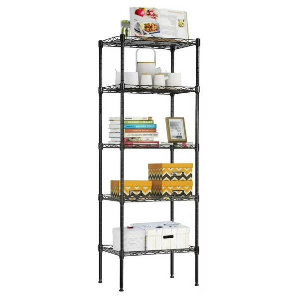 BestOffice 4 Shelf Wire Shelving Unit Garage Metal Storage Rack Heavy Duty NSF gallery