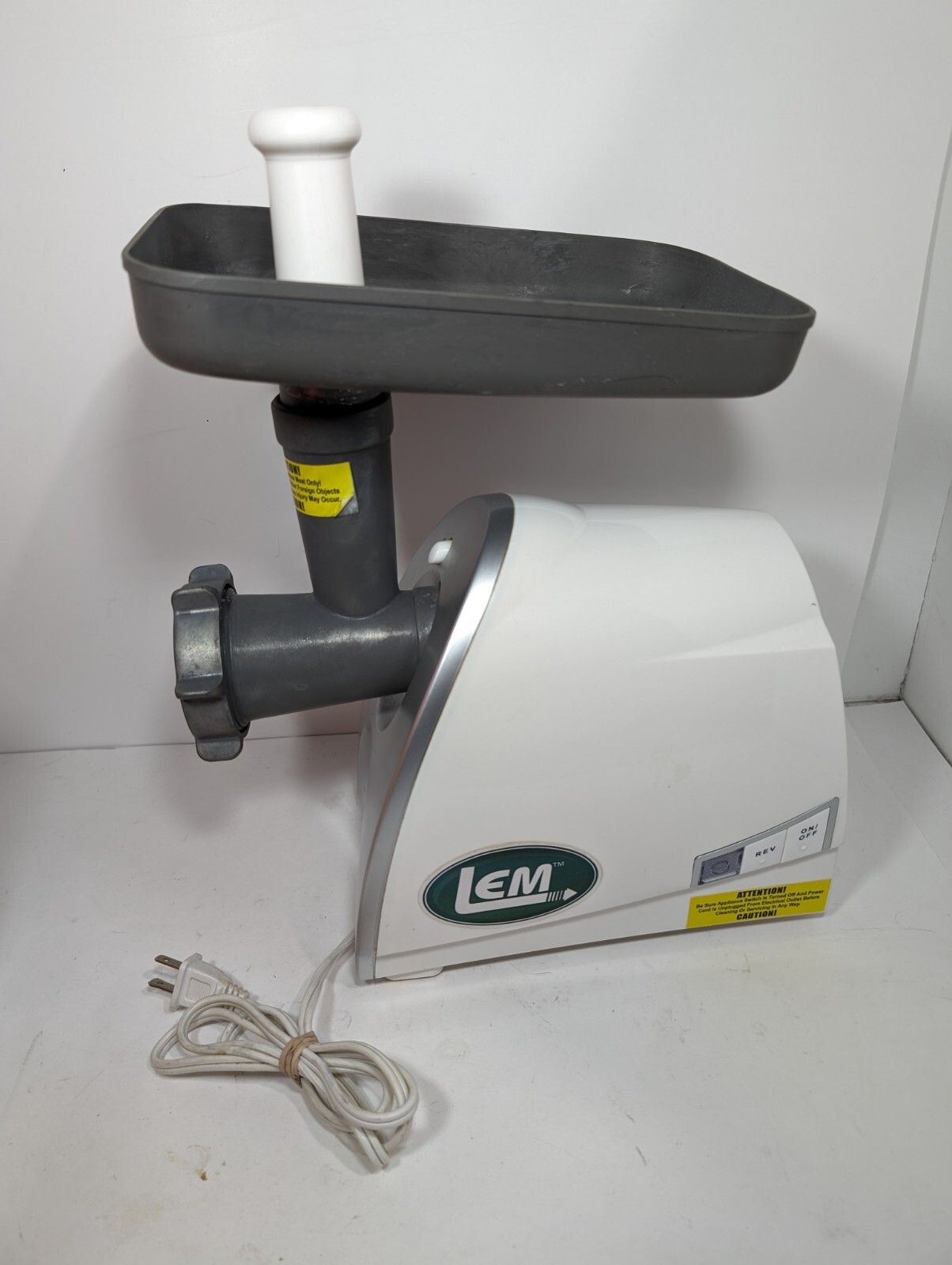 LEM #8 200 Watt Electric Meat Grinder Model #822 - Works Good gallery