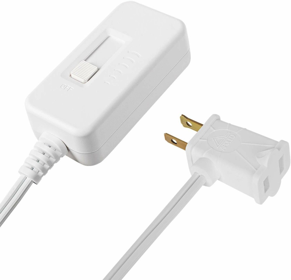 DEWENWILS 6.6 ft Plug Dimmer Switch For Dimmable LED/CFL Lights Full Range Slide