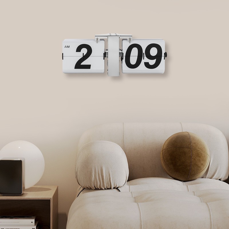 Retro Wall Mount/Tabletop Flip Clock Battery Powered Digital Display Clock gallery