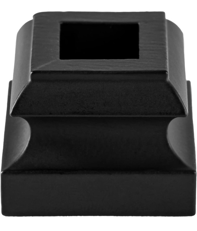 Baluster Flat Slim Shoe for 1/2" Square Iron Balusters - 11Pcs - Satin Black gallery