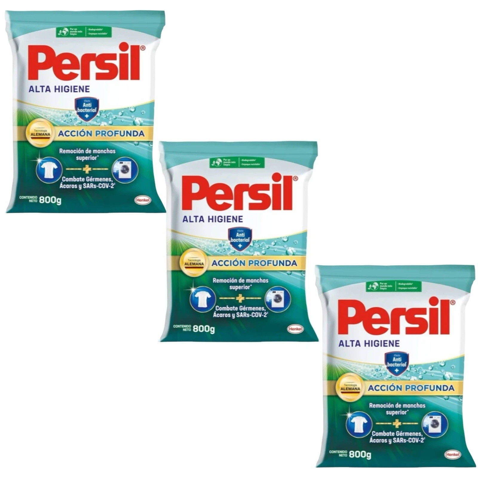 3X PERSIL Alta Higiene 🇲🇽 Powder Laundry Detergent, 800g, 3 Pack gallery
