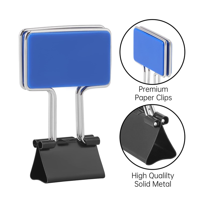 Yi Concept Retangle Medium Paper Clips，Binder Clips, Easy Grip, gallery