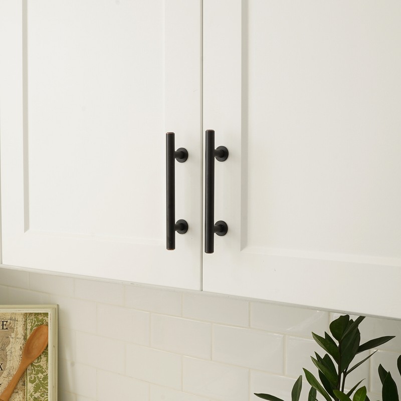 Solid Oil Rubbed Bronze Modern Cabinet Handles Pulls Kitchen Hardware Stainless gallery