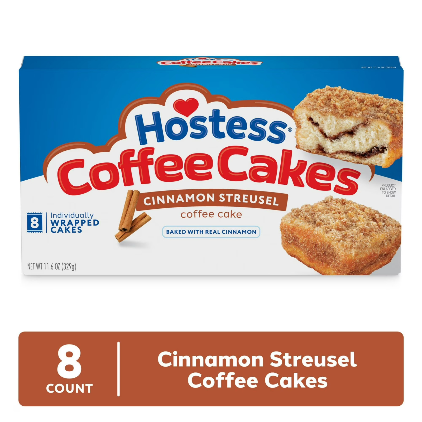Box Hostess Cinnamon Streusel Coffee Cakes 8 Individually Wrapped /11.6 Oz gallery