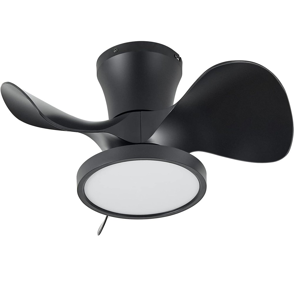 22in Dimmable Ceiling Fans w/ Lights & Remote Flush Mount LED Fan Light gallery