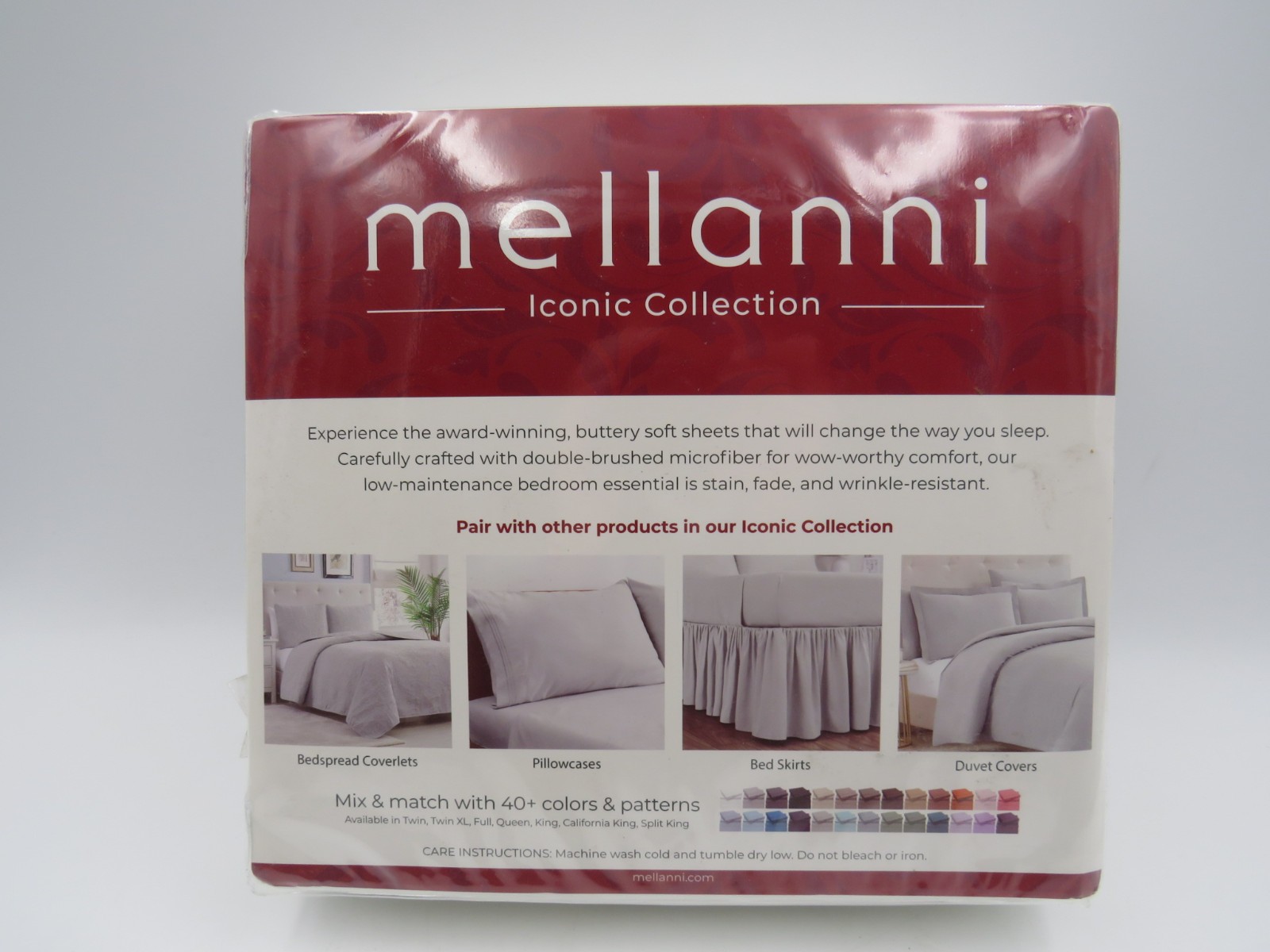 Mellanni Queen Sheets Set 4 PC Iconic Collection Bedding Queen White NEW gallery