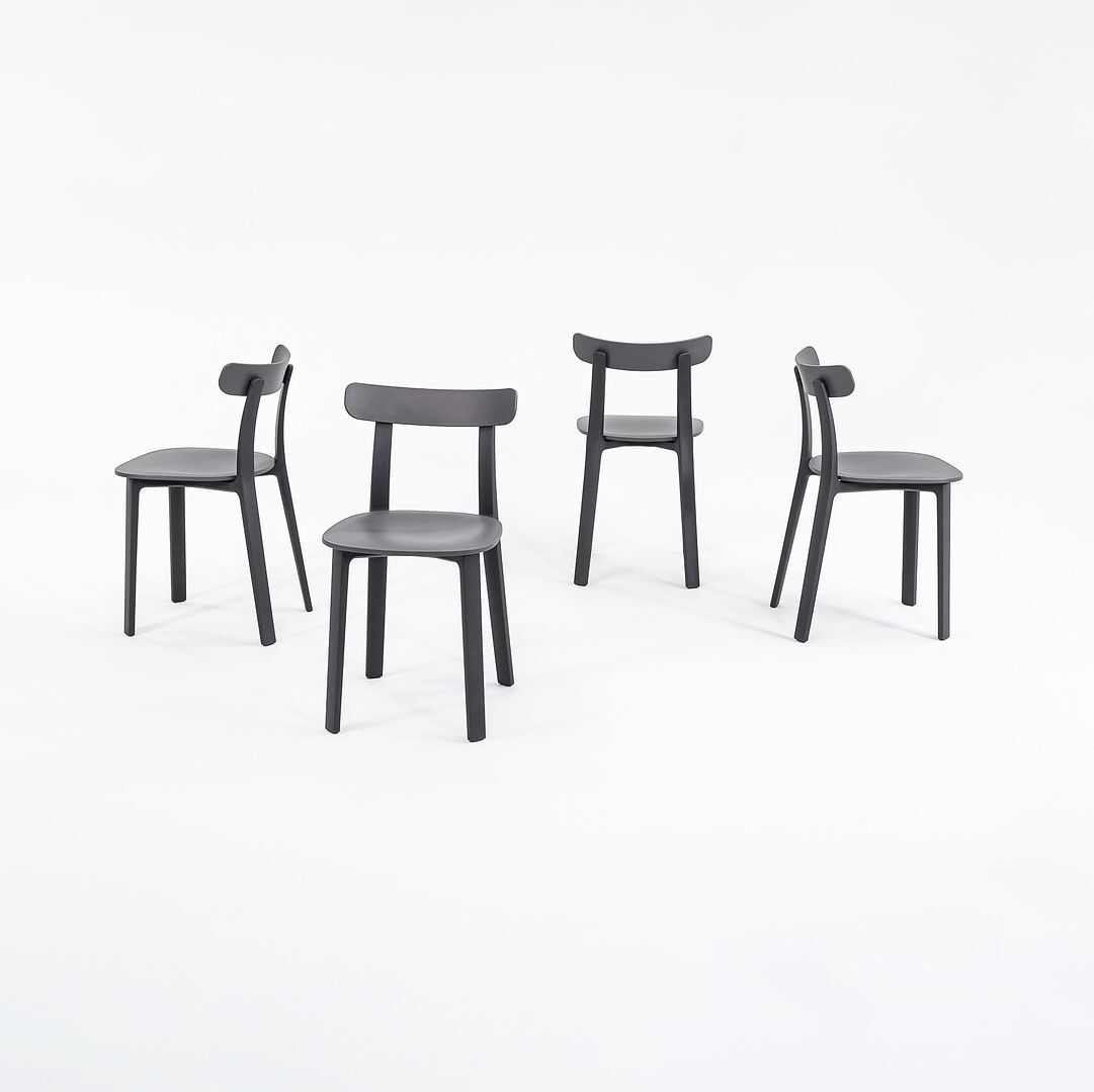 2019 Vitra All Plastic Dining Chairs by Jasper Morrison Graphite Grey 16x Avail gallery