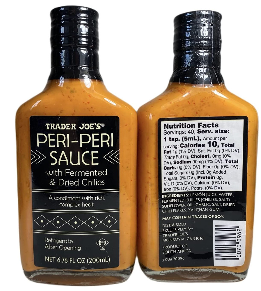 2 Trader Joe's PERI PERI SAUCE w/ Fermented & Dried Chilies Spicy Hot Yummy gallery