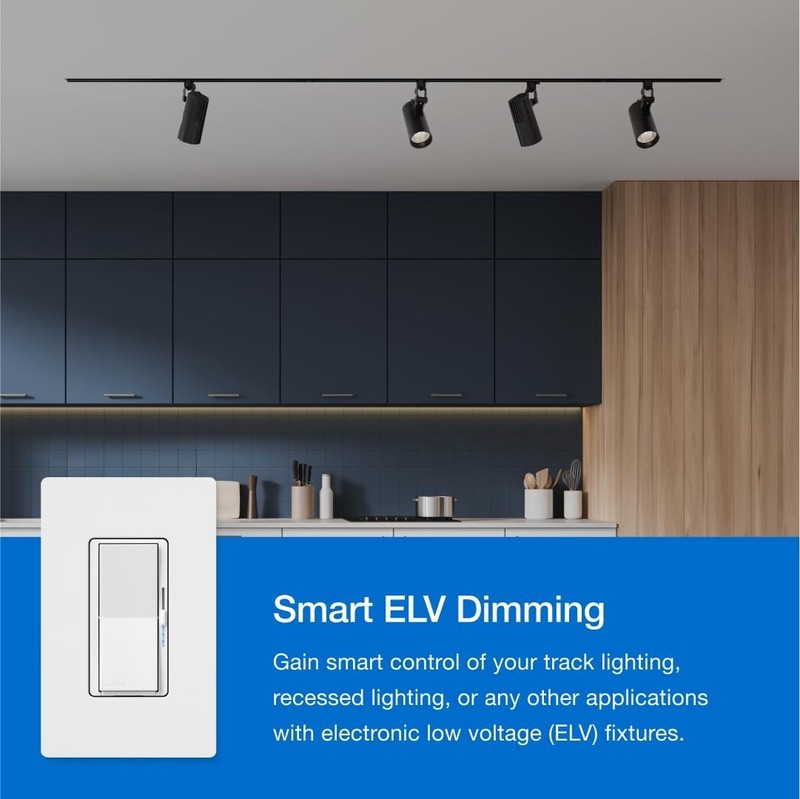 Diva Smart Dimmer Switch ELV+ for Caseta Lighting, 250-Watt LED, Neutral Requ... gallery