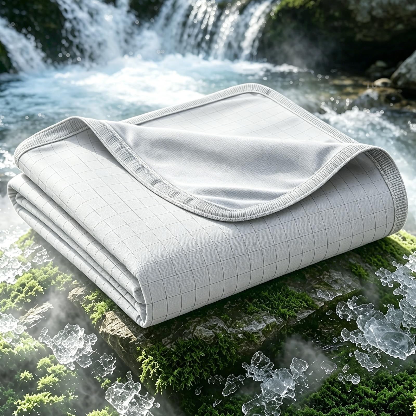 Breathable Cooling Blankets for Hot Sleepers, Summer Blanket Twin/Full Size f... gallery