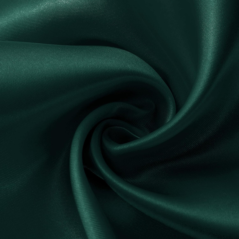 2 Pack Forest Green Satin Table Runner 12 X 108 Inch, Smooth Table Runners for W gallery