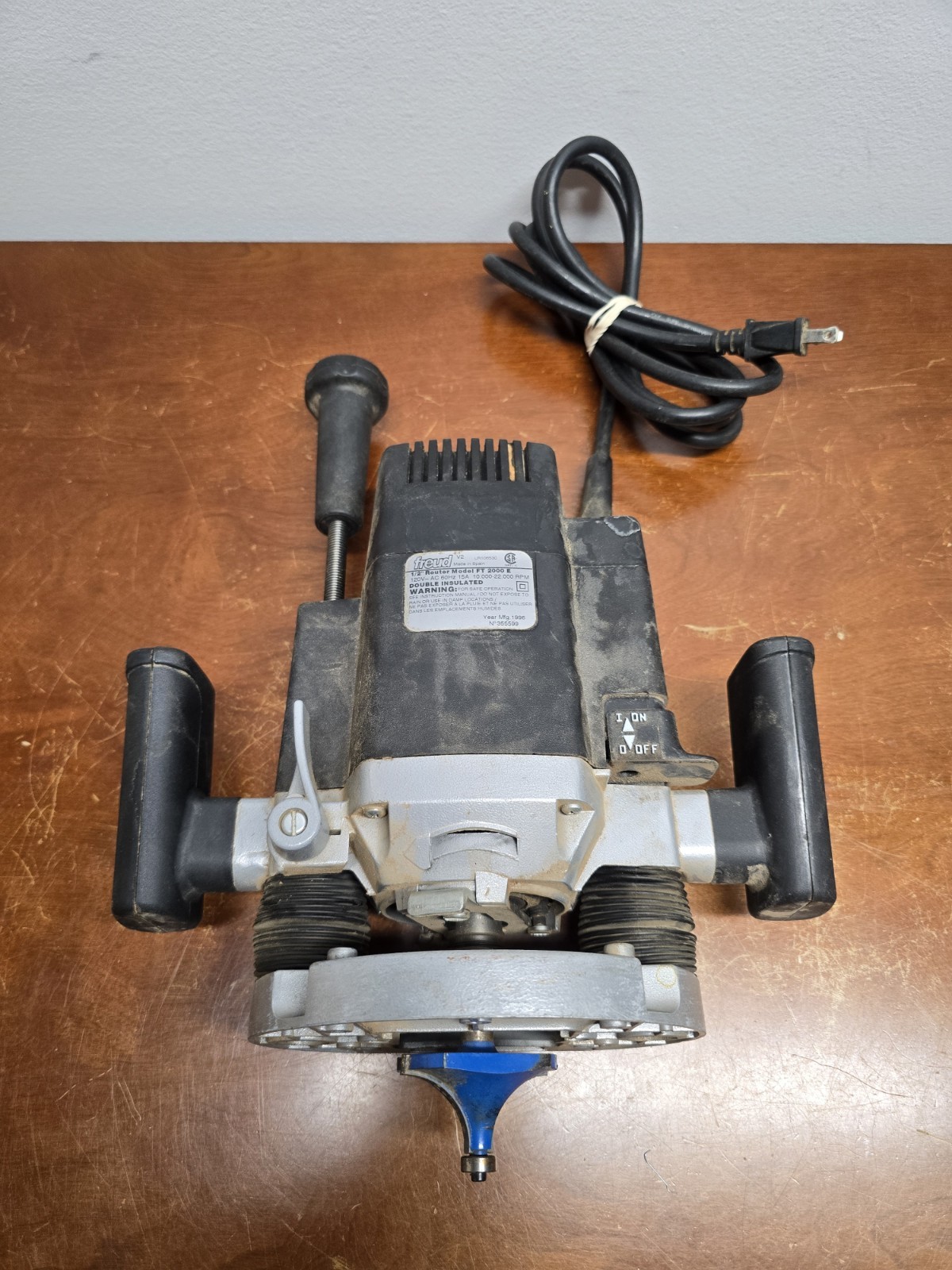 Freud Variable Speed Plunge Router Model FT-2000E tool professional Table Mount gallery
