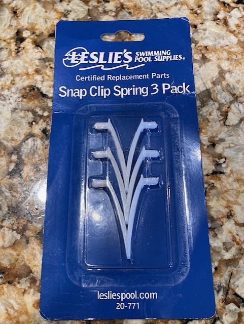 3 PACK LESLIE'S POOL SNAP SPRING BUTTERFLY CLIPS UNIVERSAL SIZE NEW gallery