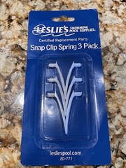 3 PACK LESLIE’S POOL SNAP SPRING BUTTERFLY CLIPS UNIVERSAL SIZE NEW