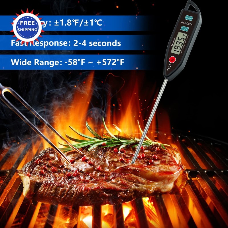 Digital Water Thermometer T101 Waterproof BOMATA Liquid Candle Cooking. Instant gallery