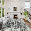 8x10 Area Rug Washable Soft Low Pile 0.25'' Thick - Modern Abstract Design gallery