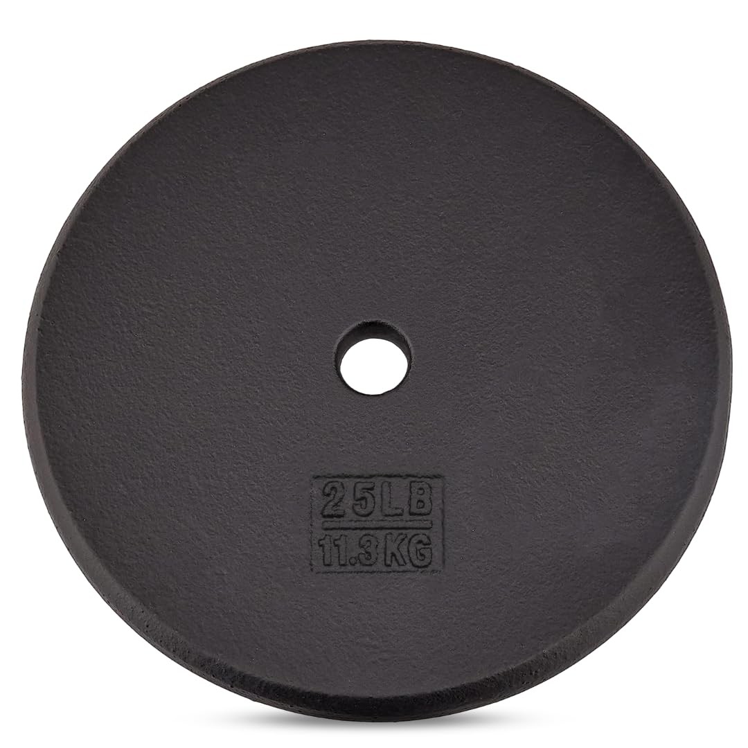 Yes4All 25LB 1 Inch Cast Iron Weight Plate Strength Training Single gallery