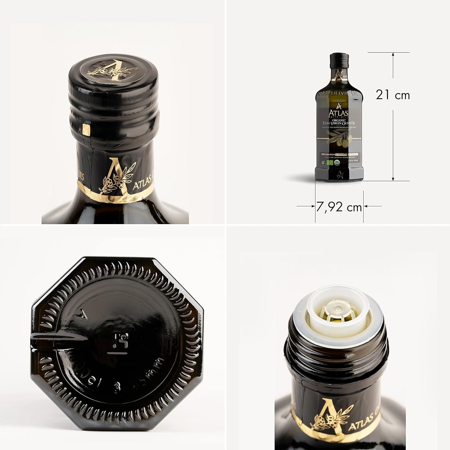 Atlas Organic Cold Pressed Moroccan Extra Virgin Olive Oil, Polyphenol Rich, NEW gallery