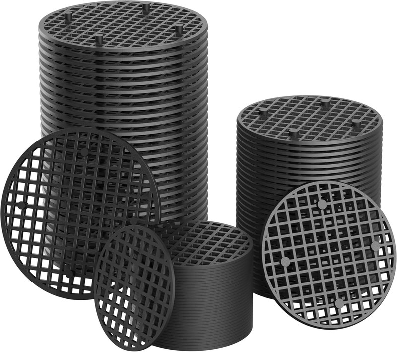 90 Pcs Flower Pot Hole Mesh Pads, 3 Sizes Bonsai Plant Drainage Screens gallery