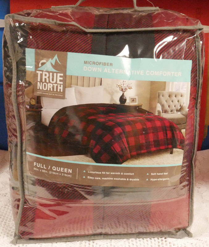 NIP TRUE NORTH RED BUFFALO MICROFIBER DOWN ALTERNATIVE FULL/QUEEN COMFORTER gallery