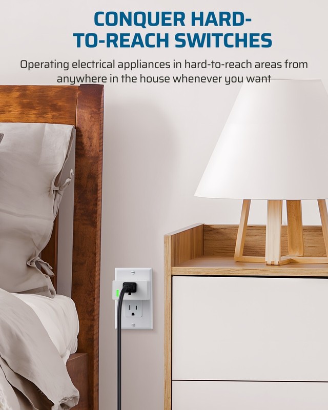 DEWENWILS Remote Control Outlet, Indoor Wireless Remote Outlet Switch for Lamps gallery