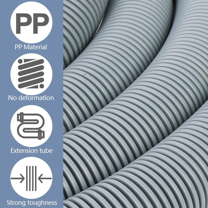 5-16ft Universal Washing Machine Drain Hose Extension Kit Corrugated Discharge gallery