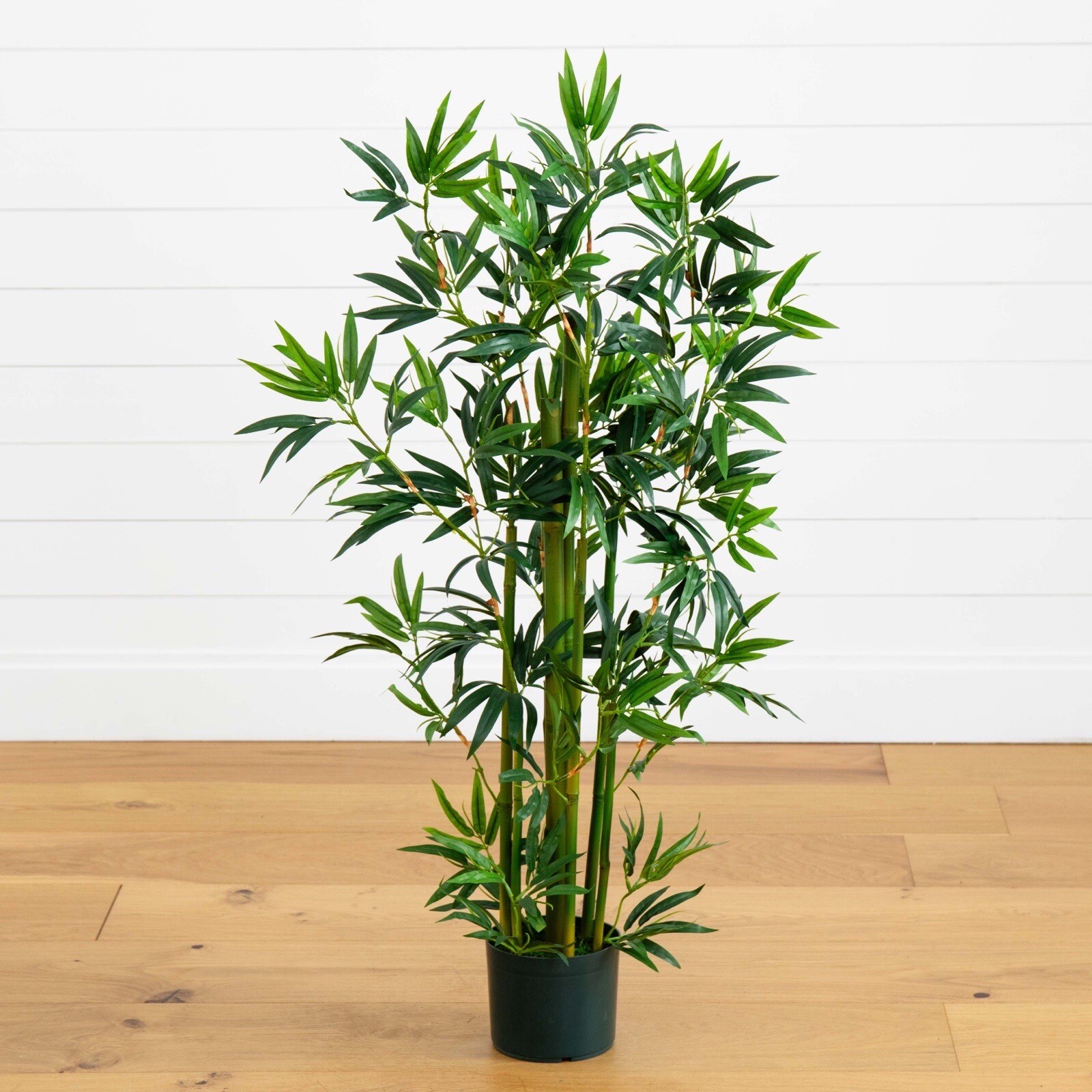 4’ Bamboo Artificial Tree w/Natural Trunks & 540 Lvs Home Decor. Retail $94 gallery