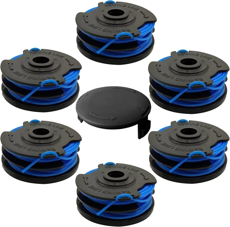 Durable 27ft Electric String Trimmer Spools & Cap Set - Fits Homelite Models gallery