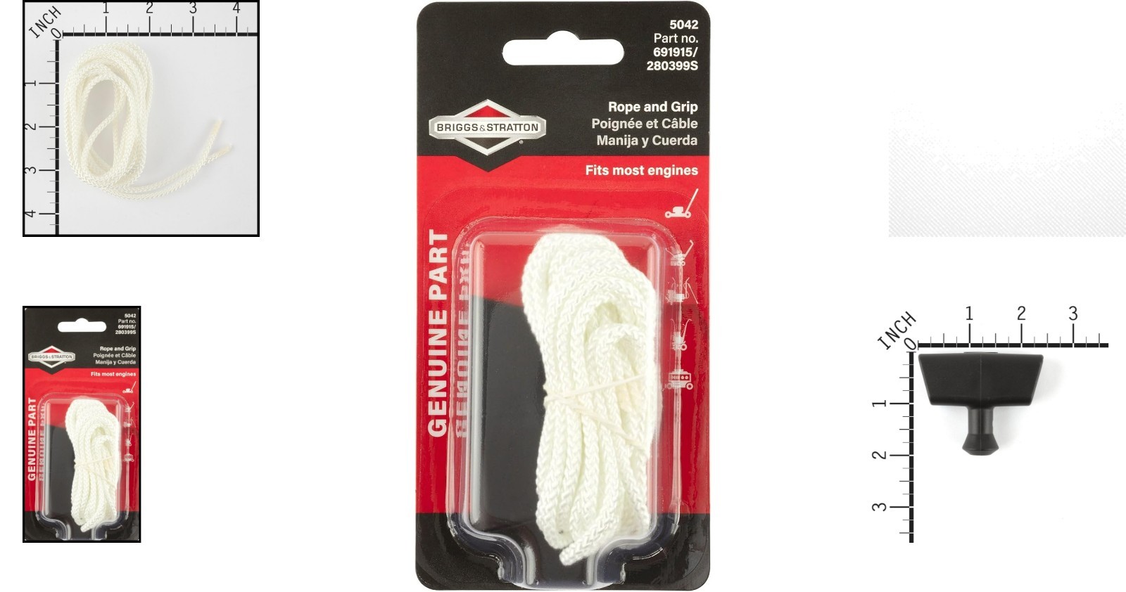 Lightweight & Durable Starter Rope with Comfortable Grip for Easy Mower Starting gallery