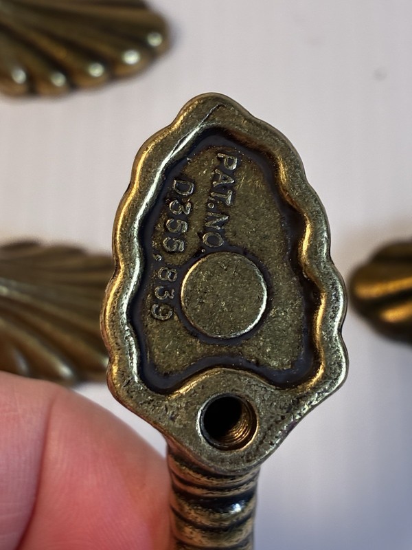 Amerock 1333 Elegance Brass Cabinet Pull Handle Pat Pending-Lot of 12 No Screws gallery